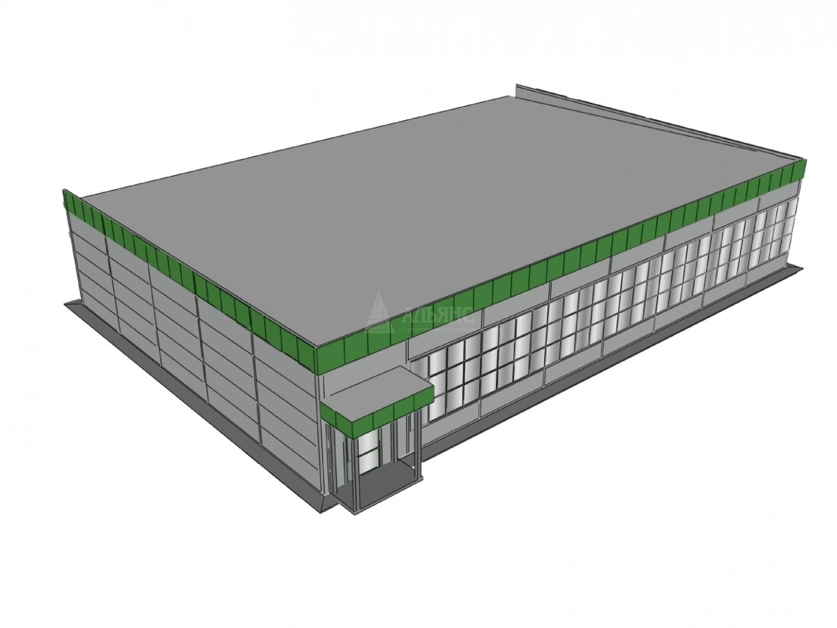 3D визуализация Магазин из сэндвич-панелей - фото 9