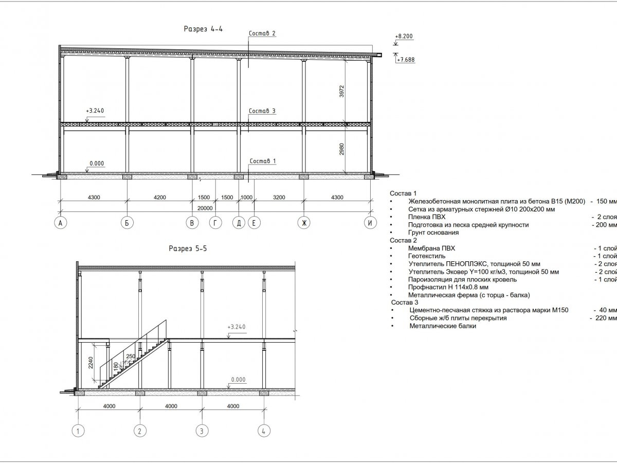 Планировка Производственный цех из сэндвич панелей -  фото 6