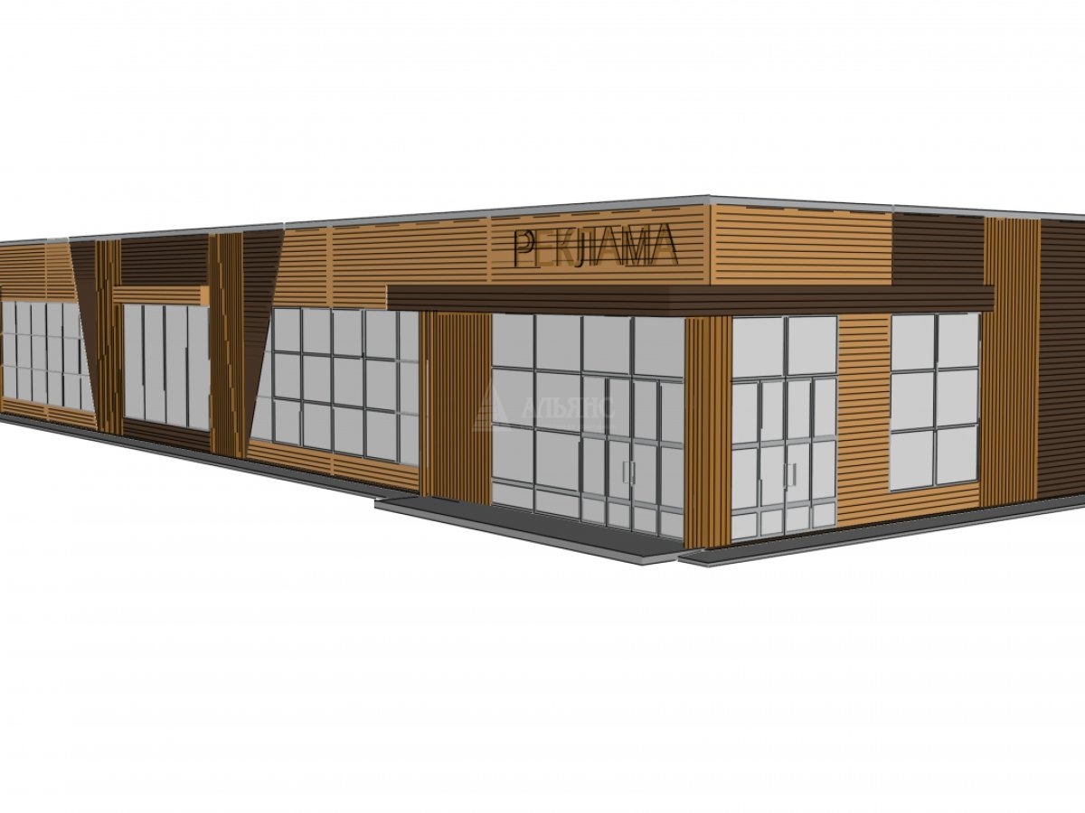 3D визуализация Придорожное кафе из сэндвич-панелей - фото 8