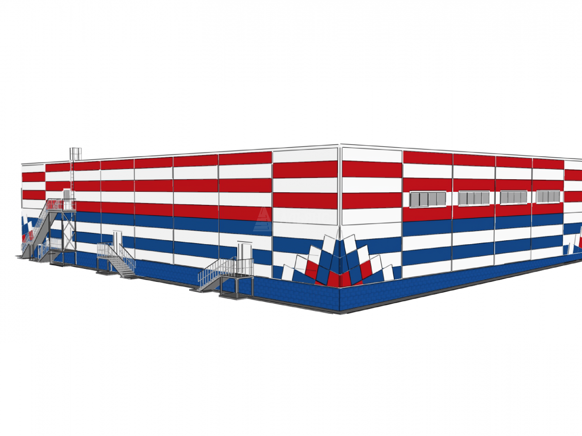 3D визуализация Магазин из сэндвич-панелей - фото 10