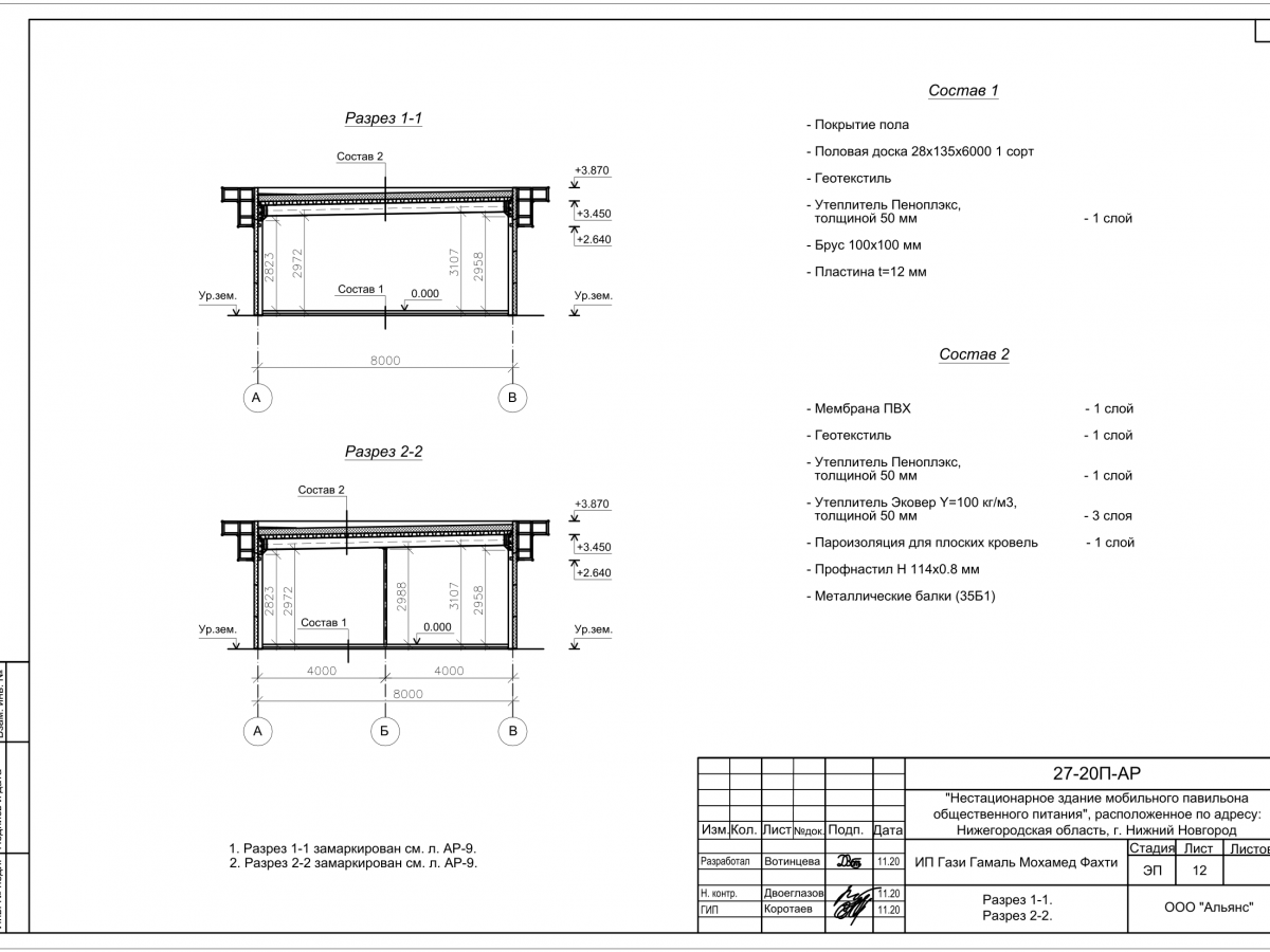 Планировка Кафе из сэндвич-панелей -  фото 2