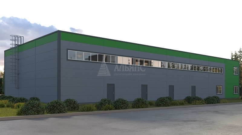 3D визуализация Склад из сэндвич-панелей  - фото 4